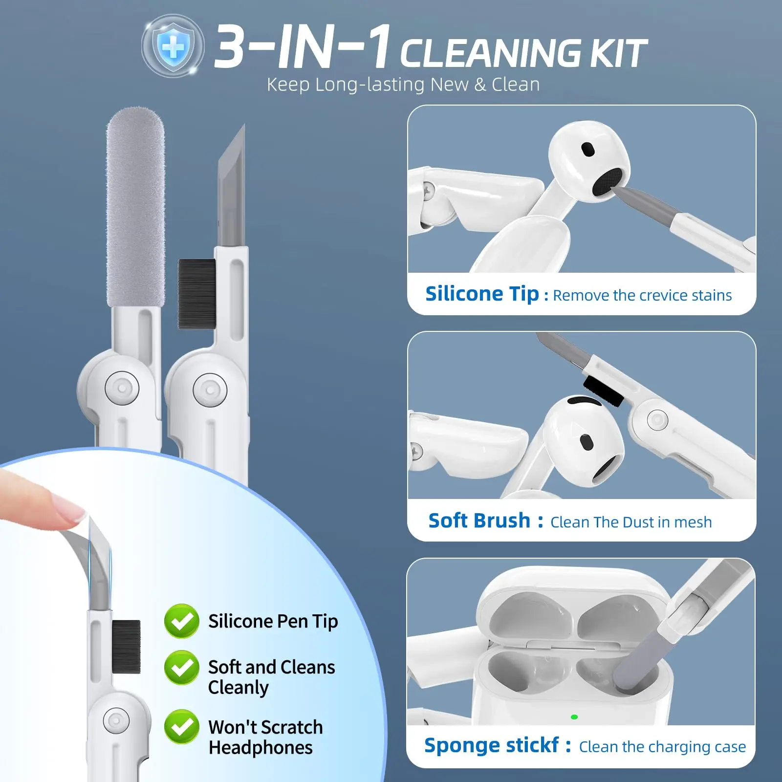 for 2025 New Airpods Pro 3 Case Compatible with Magnetic safety lock Earphone Cover TPU+PC Cover for AirPods 4/AirPods Pro 2 3