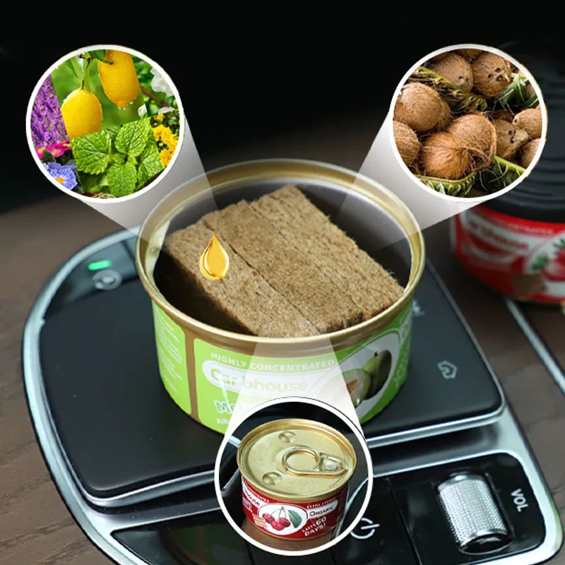 Car Air Fresheners Perfume Auto Supplies Canned Wood Blocks Coffee Flavor Explosion Car Foreign Aromatherapy Deodorant Supplies
