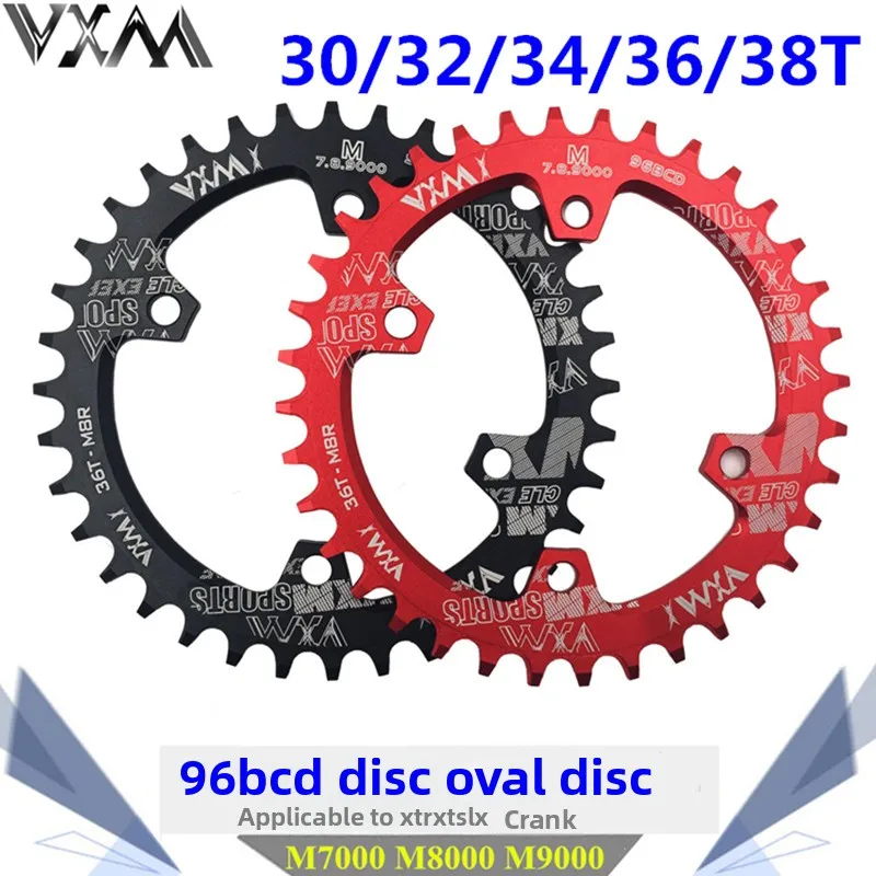 Positiv- und negativgezahnte Mountainbike-Scheibenkurbelblätter (Single Disc) 96BCD 32 34 36T 38 40 42T – Yapan Mountainbike Einzelkettenblatt