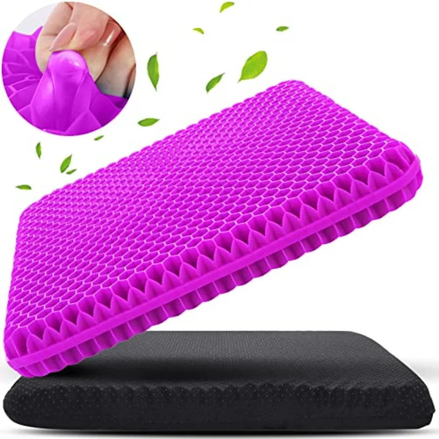 

Gel Seat Cushion for Long Sitting Large and Thick,Soft and Breathable, Gel Cushion for Wheelchair, Gel Chair Cushion for Hip Pa