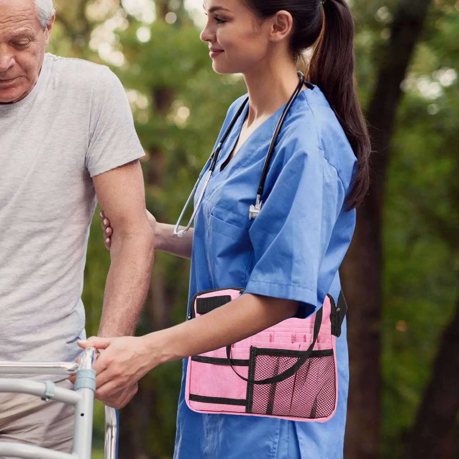 スタイリッシュなナースツールウエストポーチ人間工学に基づいたデザイン快適なフィット感大容量ユーティリティポーチ病院家庭クリニック看護師用