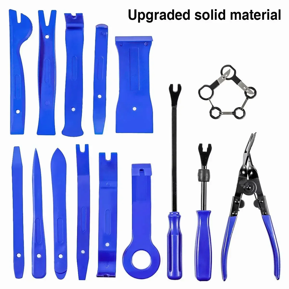 19Pcs Car Audio Repair Tool Car Clip Rivet Fastener Door Panel Trim Removal Tool Auto Interior Disassembly Car Pry Removal Tools