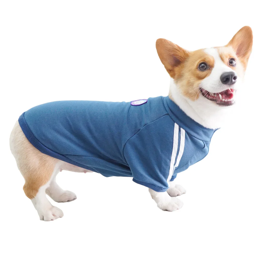 

Casual Retro Puppy Clothes Sports Trendy Brand Pet Sweater Small Dog Corgi Bichon Shiba Inu Clothing