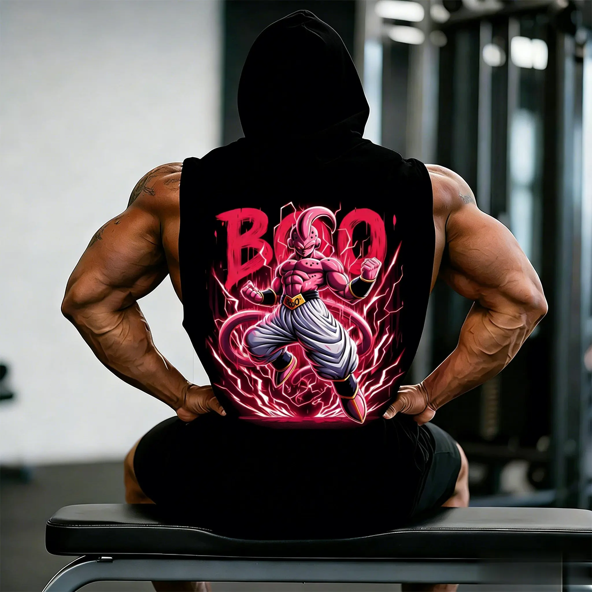 Dragon Ball Majin Buu Anime Tank Top Hoodie Men Sleeveless T Shirt Oversized Casual 2026 Gym Vest Streetwear Graphic Tee Summer