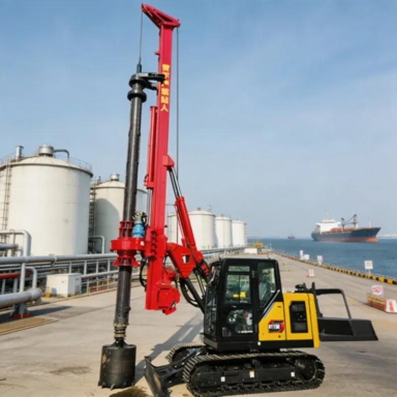 Crawler Mounted Rotary Drilling Rig Drill Rig Borehole Equipment 155kN Torque 44m Depth for Infrastructure Foundation