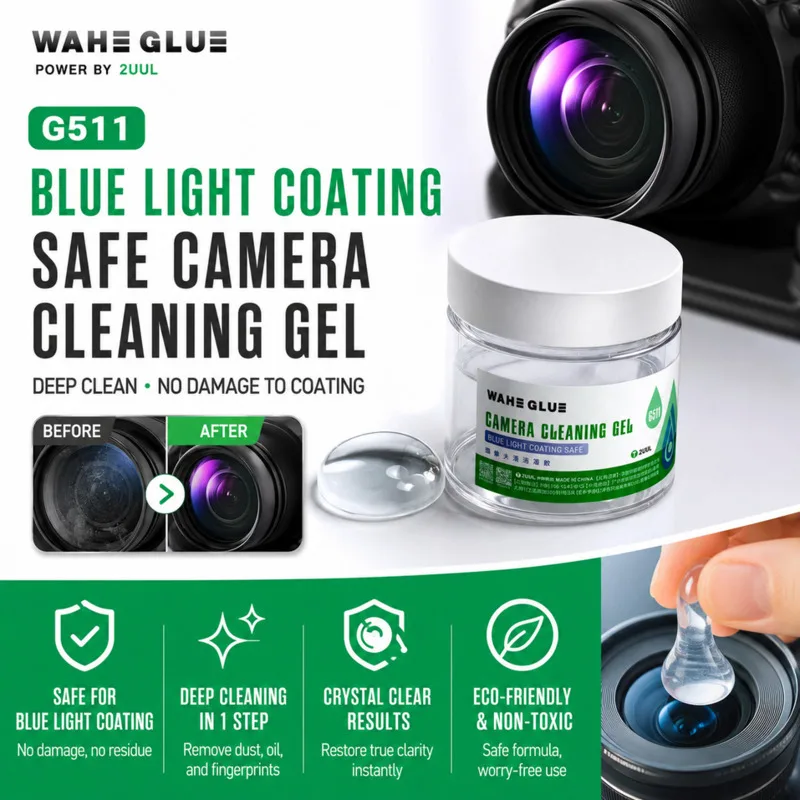 2UUL WAHE G511 Blue Light Coating Safe Camera Cleaning Gel 50g For Mobile Phone Camera Len Screen Dust Fingerprint Cleaning Tool
