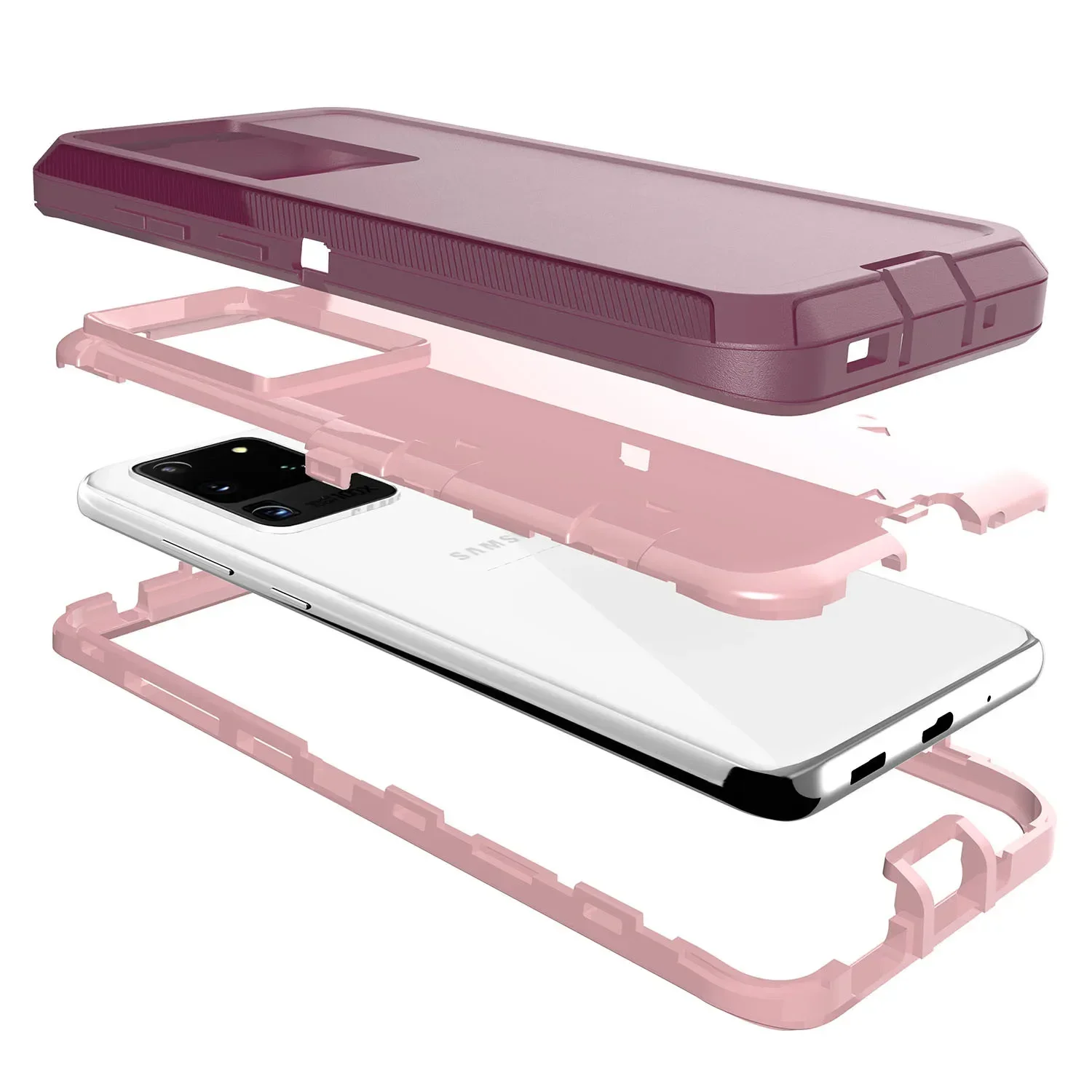 Hybrid Rugged Armor With Clip Case for Samsung Galaxy S25 S24 S23 Ultra Plus FE A06 A16 A55 A35 A25 A15 A05S 5G OTT Cover Box