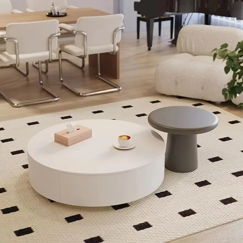 

Luxury Round Coffee Tables Nordic Design Glam Simple Side Table Aesthetic Modern Stoliki Kawowe Living Room Furniture