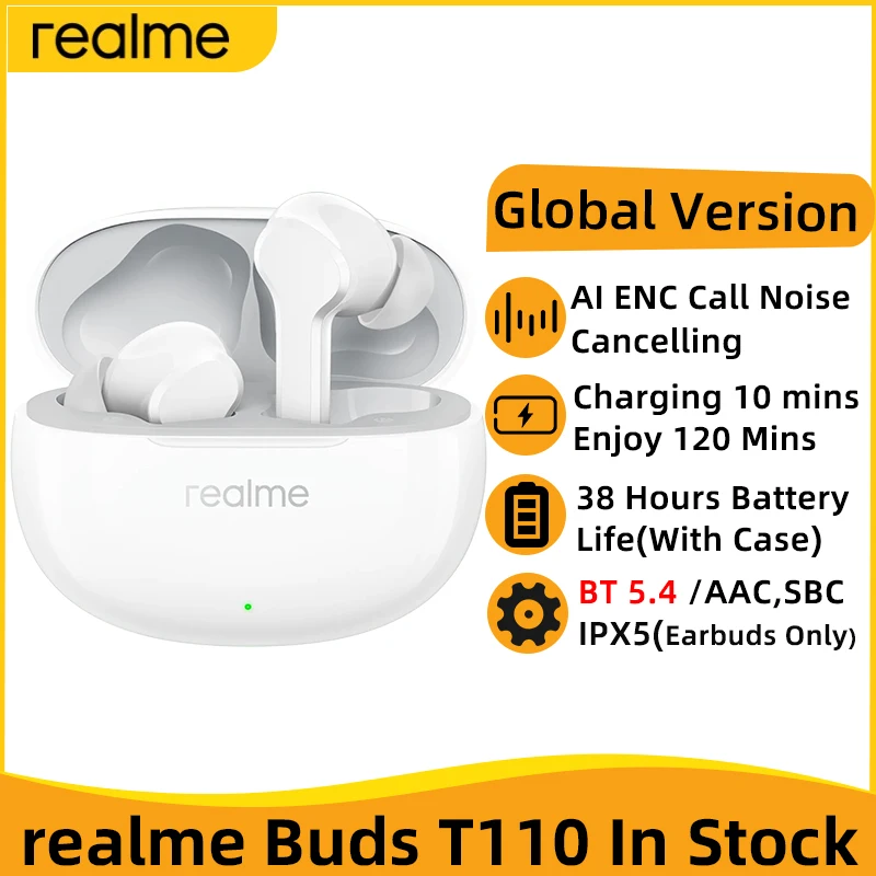 Глобальная версия realme Buds T110