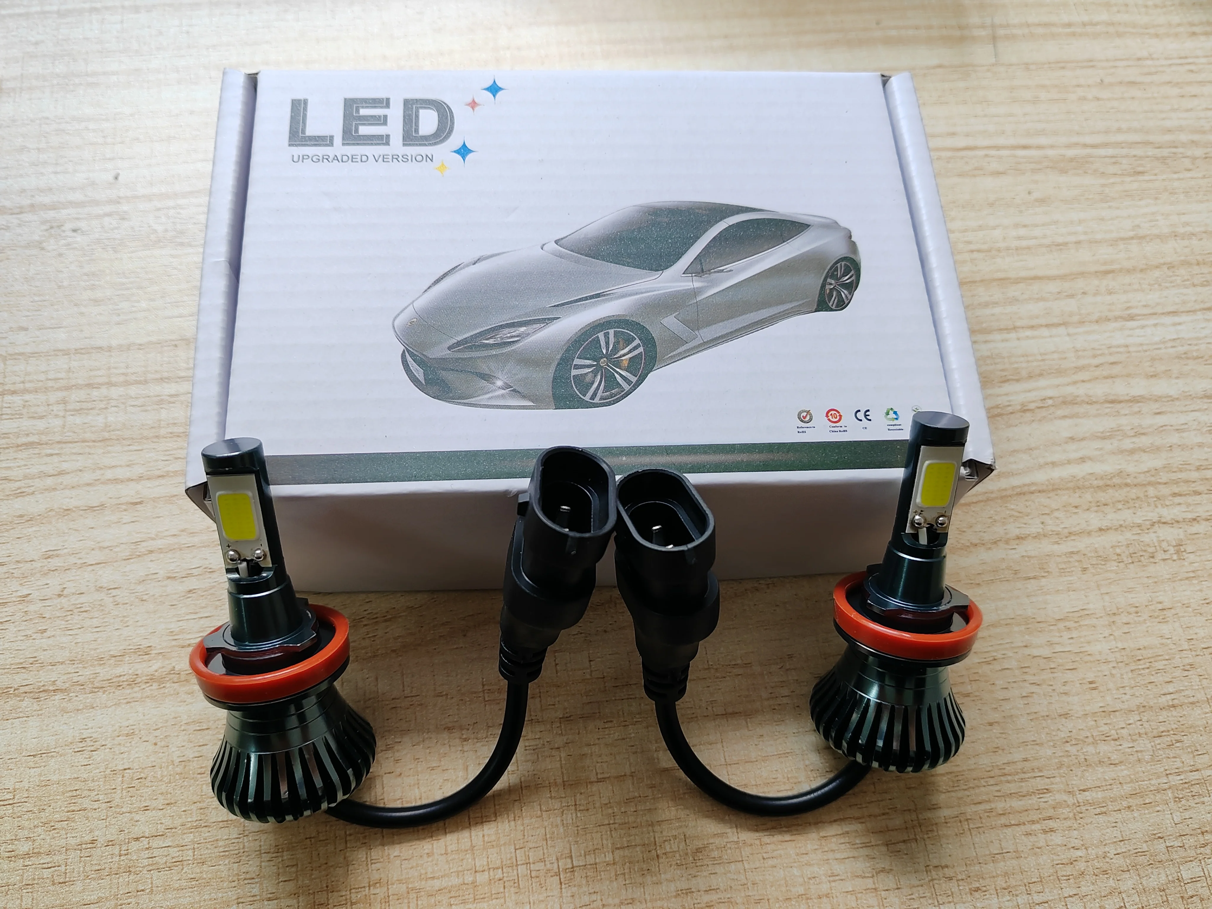 2 pz doppio colore fendinebbia per Volvo C30 C70 S40 2004-2012 S80 V50 V70 XC60 2010-2013 XC70 LED H8 H11 fendinebbia auto DRL