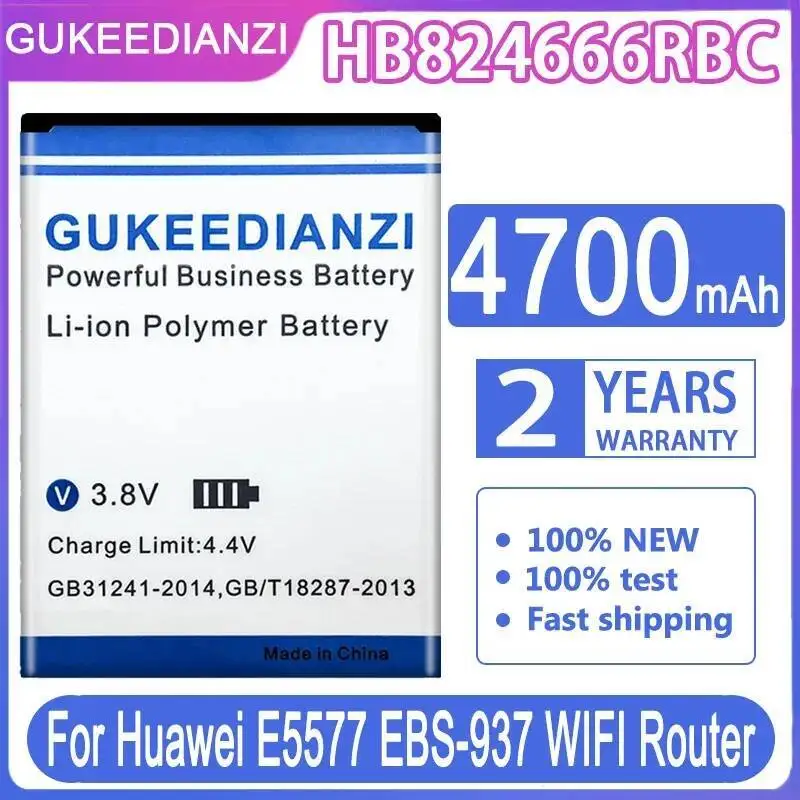 

HB824666RBC Reliable Power Supply 4700Mah For Huawei E5577 Ebs-937 Wifi Mobile WI - FI Battery Fast Charging