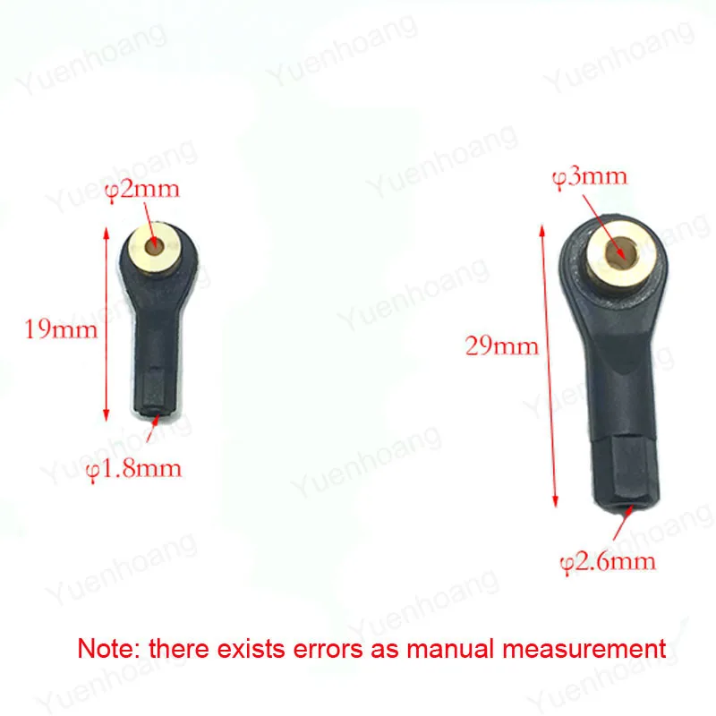 5 SZTUK M2 M3 PC Przegub kulowy układu kierowniczego z uszczelką Gwintowany metryczny drążek kierowniczy Łożysko końcowe Serwo Łącznik Głowica popychacza do modelu RC Łódź