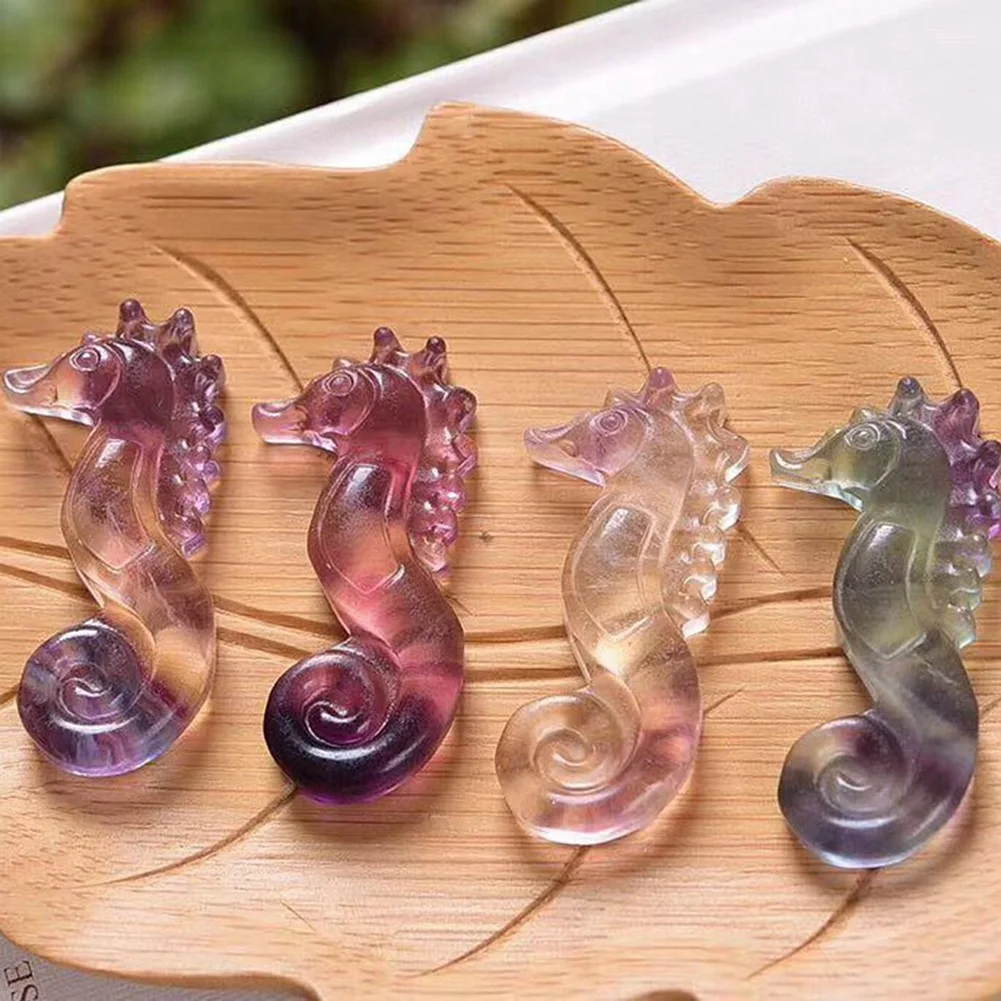 

Fluorite Seahorse Hippocampus Quartz Healing Carved Carving Crafts
