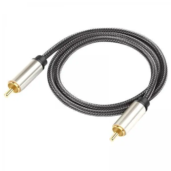 Audiophile RCA Cable Male to Male High Quality Stereo Audio Cord for Home Theater HDTV Amplifier Speaker