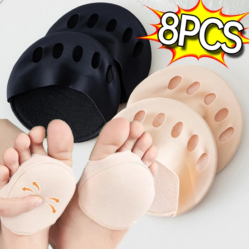 Silicon Half Foot Socks Toe Socks Breathable Cushioning Sock High Heel Shoe Half Palm Foot Pads Soft Sponge Non Skid Half Sock