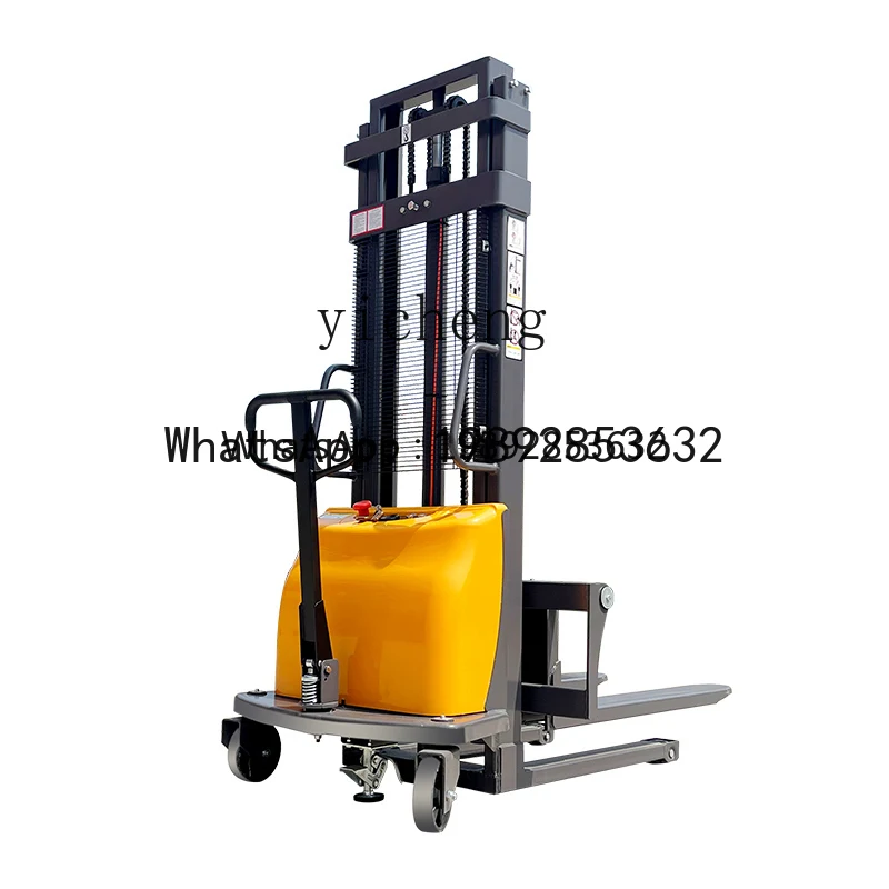 

X7 semi-electric stacker electric forklift hydraulic lifting loading and unloading remote control lifting stacking forklift
