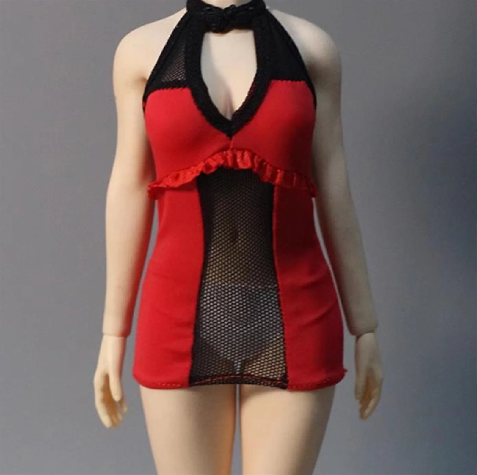 

1/6 Mesh covered buttocks Dress Female Clothes Skirt for 12'' Soldier figure clothes For 12" Action Figure Body Toys
