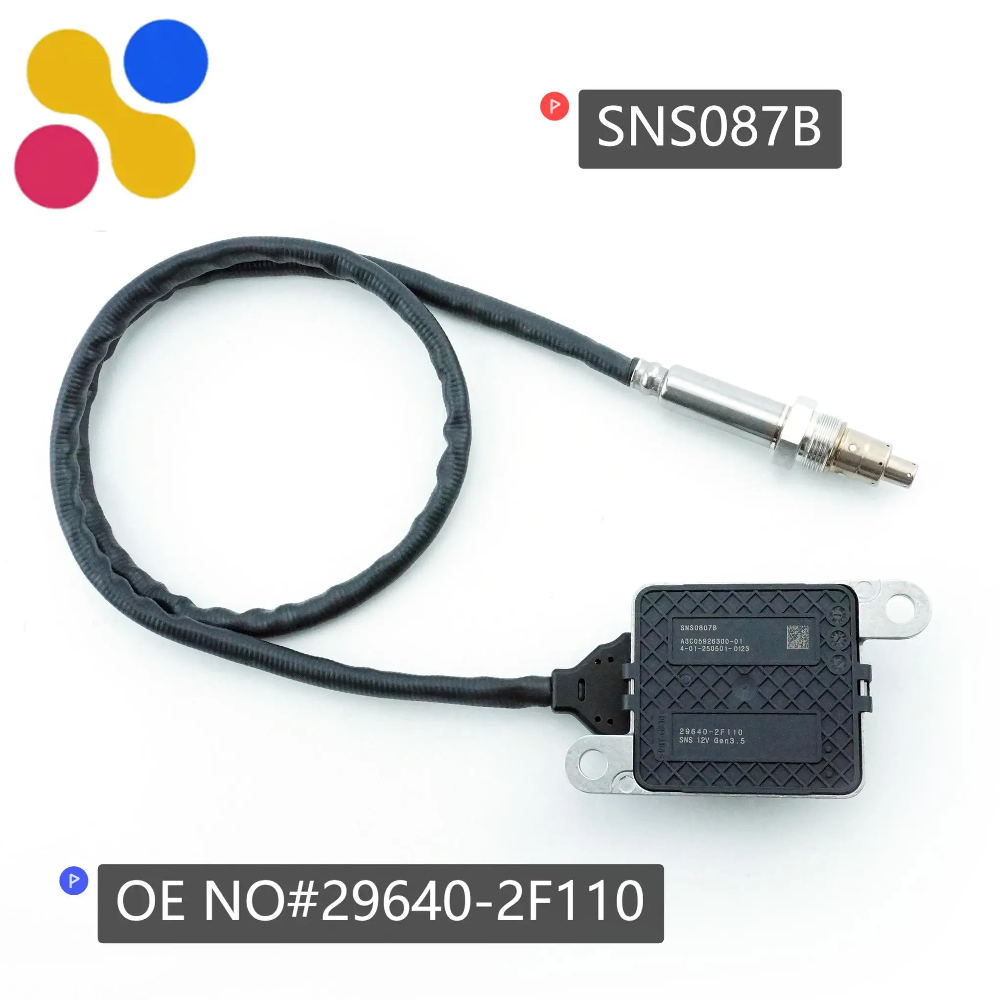 

29640-2F110 SNS087B 296402F110 NOX Sensor New Nitrogen Oxide Sensor for HYUNDAI KIA 2018-2020 Truck Parts 12V