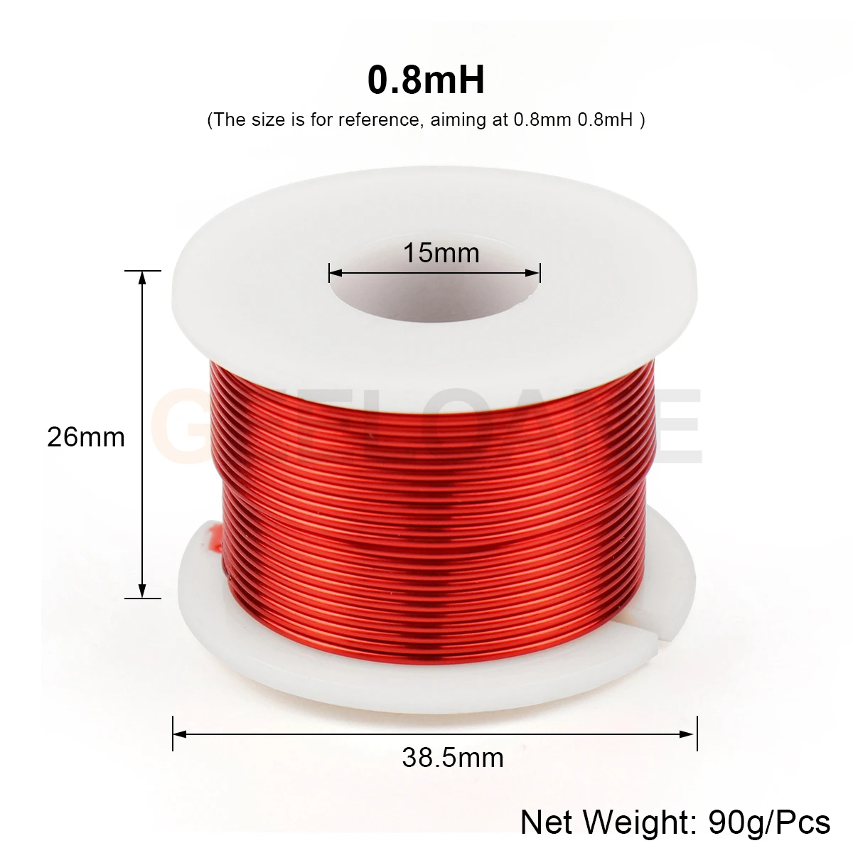 "GEELOANE 4N OFC катушка индуктора с воздушным сердечником 0,8 мм 0,3 мГн-0,8 мГн - кроссовер динамика с полой круглой рамкой для аудиоаксессуаров HIFI