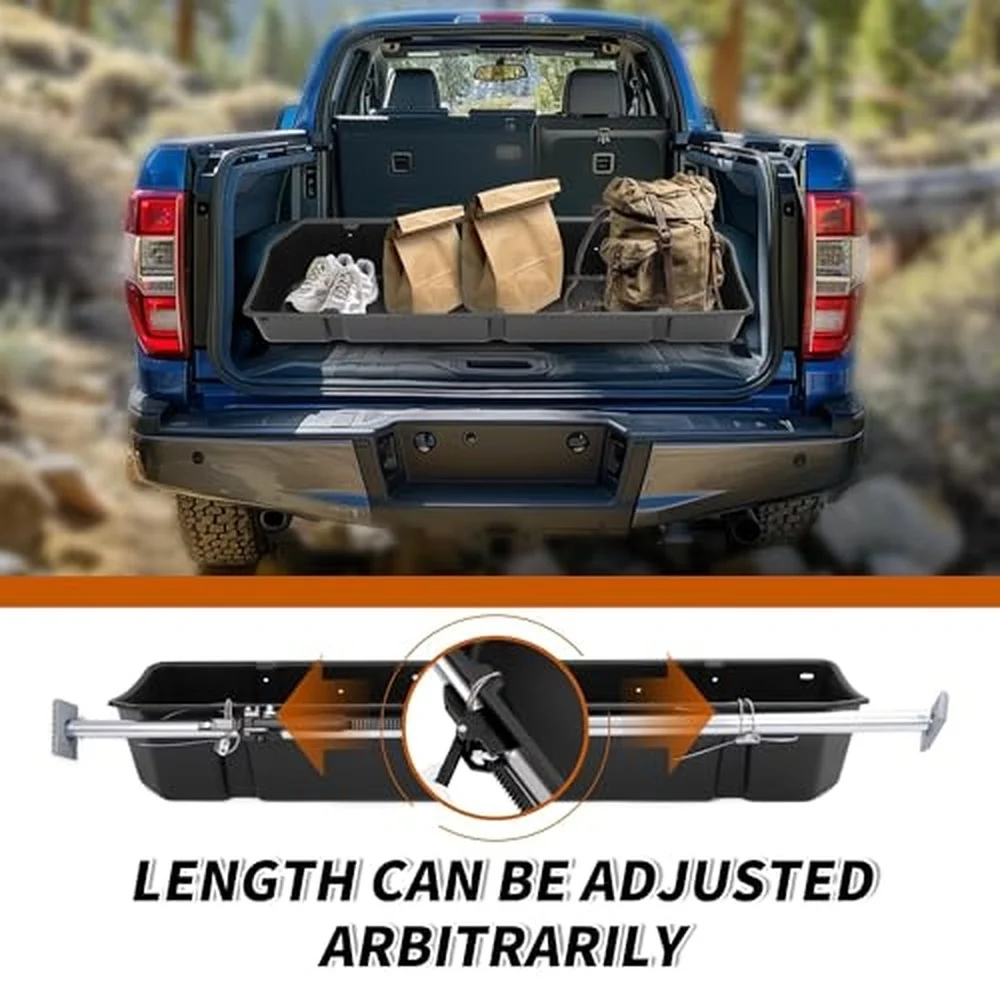 Full Size Truck Bed Storage Box Universal 55 69 Inch Wide Adjustable