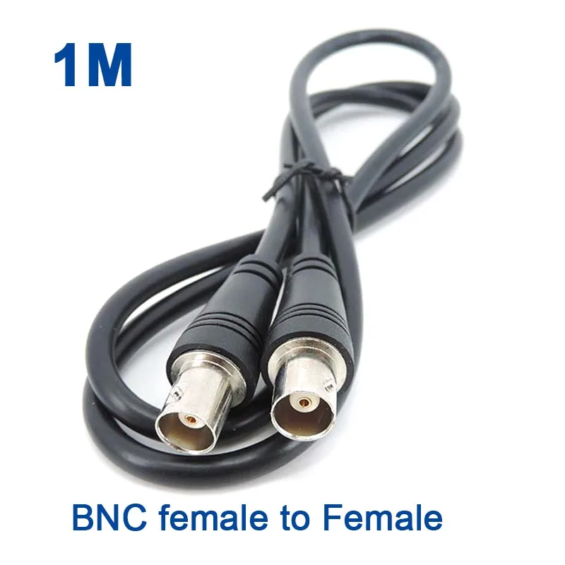 BNC وصلة ctv من الإناث إلى الإناث ، كابل خط محوري ، مراقبة كاميرا فيديو أمنية L1 ، 1m ، Q9