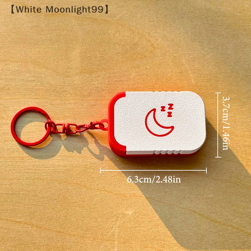 〔White〕 Earplugs Storage Box With Keychain Portable Ear Plug Holder Container For Jewelry, Vitamins, Earring Pills, Small Item
