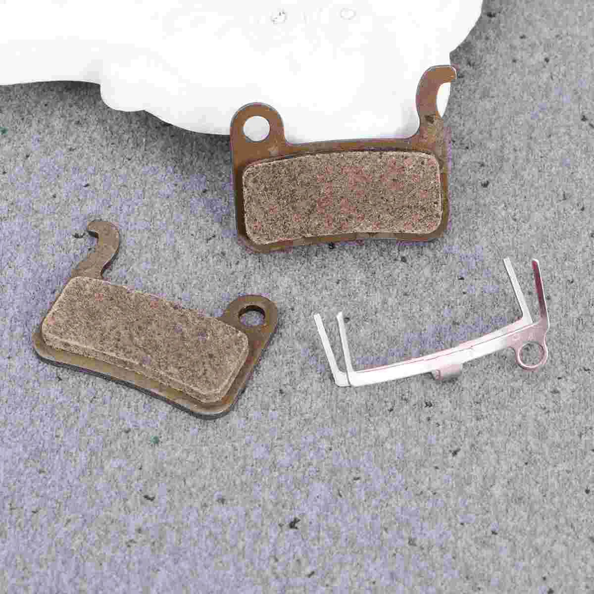 2 Sets Semi-metallic Brake Pads Replacement Metal Brake Pads for