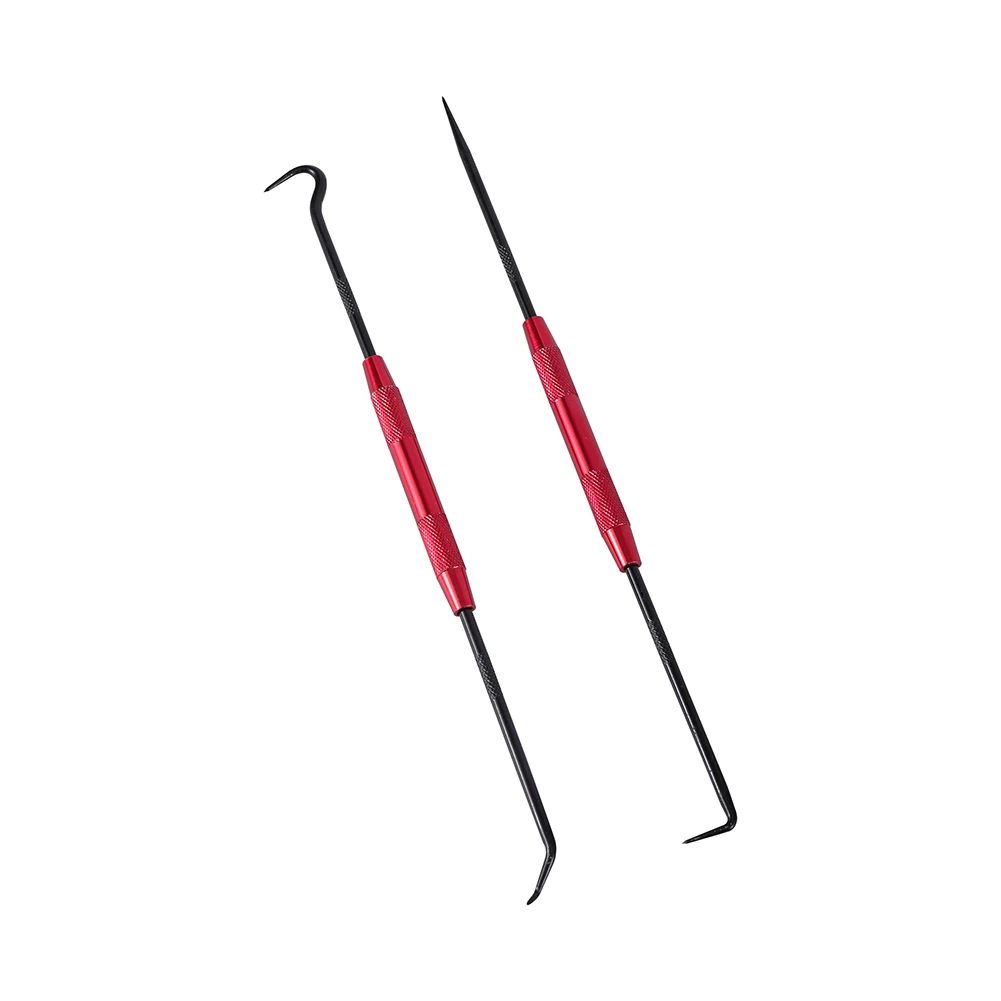 2Pcs Doubleheaded Pick and Hook Tool Set for Removing Oil Seals Suction Rings and Springs with Detachable Hooks