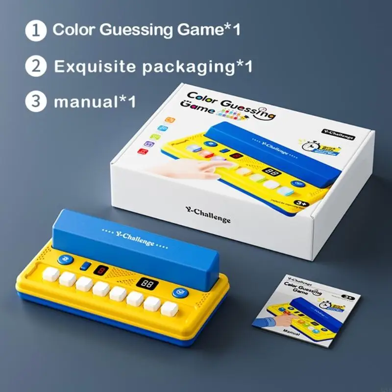

4-in-1 Kids' Educational Toy Color Guessing, Quick Tap, Memory Games for Cognitive Development, Portable & Adjustable for A2UB