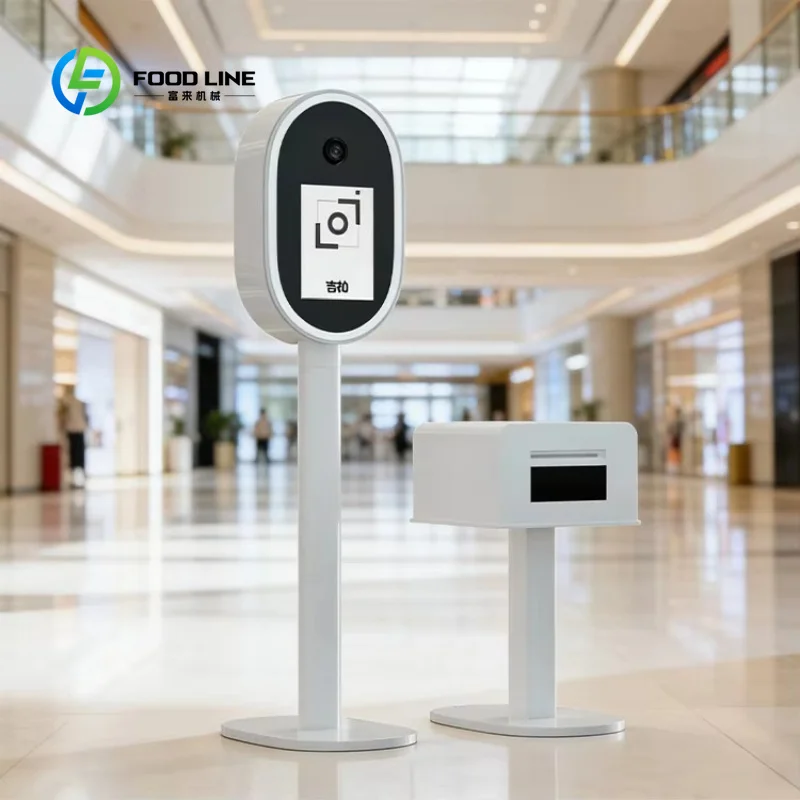 Customized Compact Portable Photo Booth, Split-Type Selfie Kiosk for Mall, Shopping Center & Commercial Events