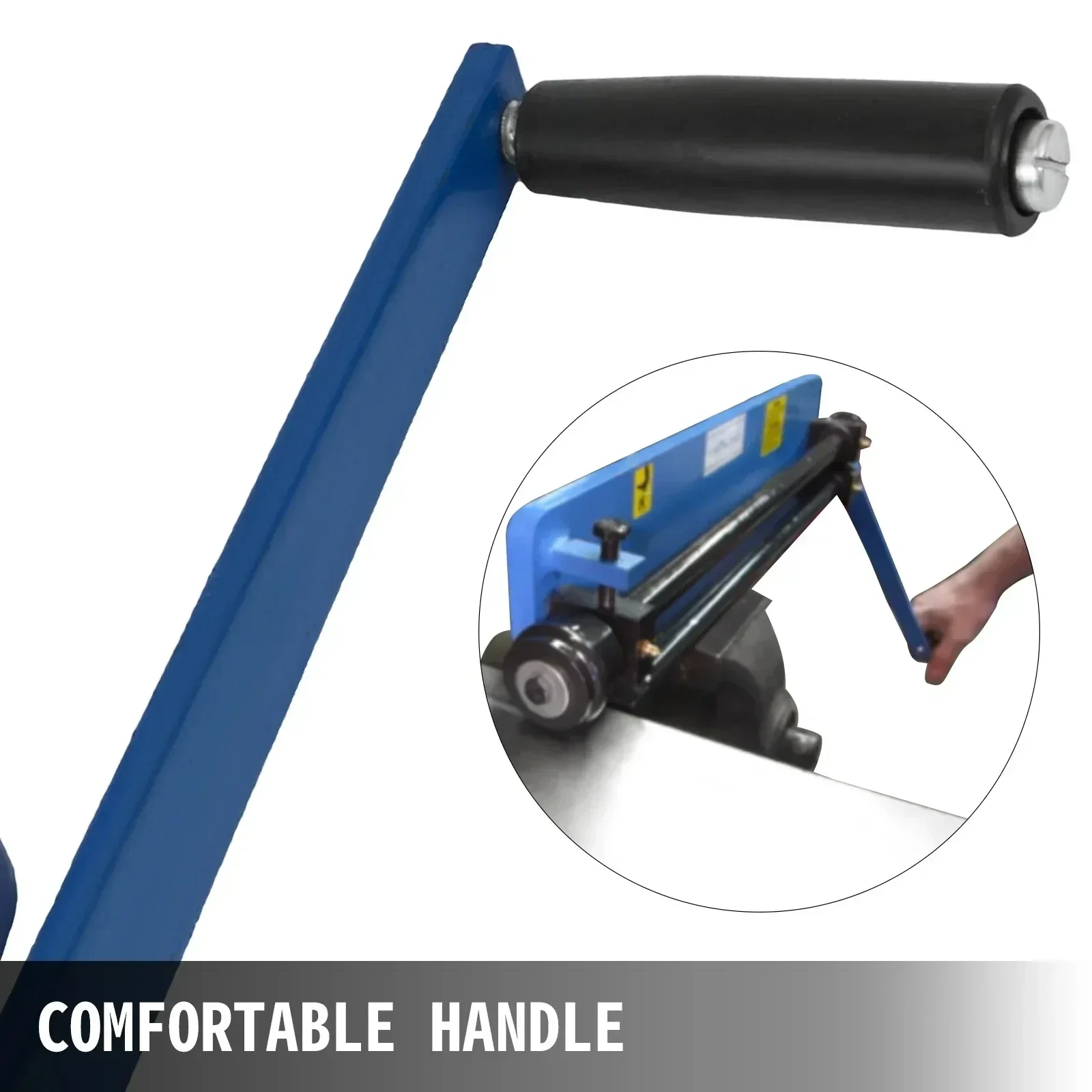 SIAHO Rullo per Perline Manuale 18" 460mm, Macchina Piegatrice Rotante per Lamiera 1.2mm, 6 Set di Rulli, Profondità del Gola per Rinforzo e Formatura delle Costole