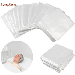 50Pcs/Bags of Disposable Plastic Film for Beauty Massage Sauna Men Far Infrared Sauna Blanket, Sauna Bag (83 X 47 Inches)