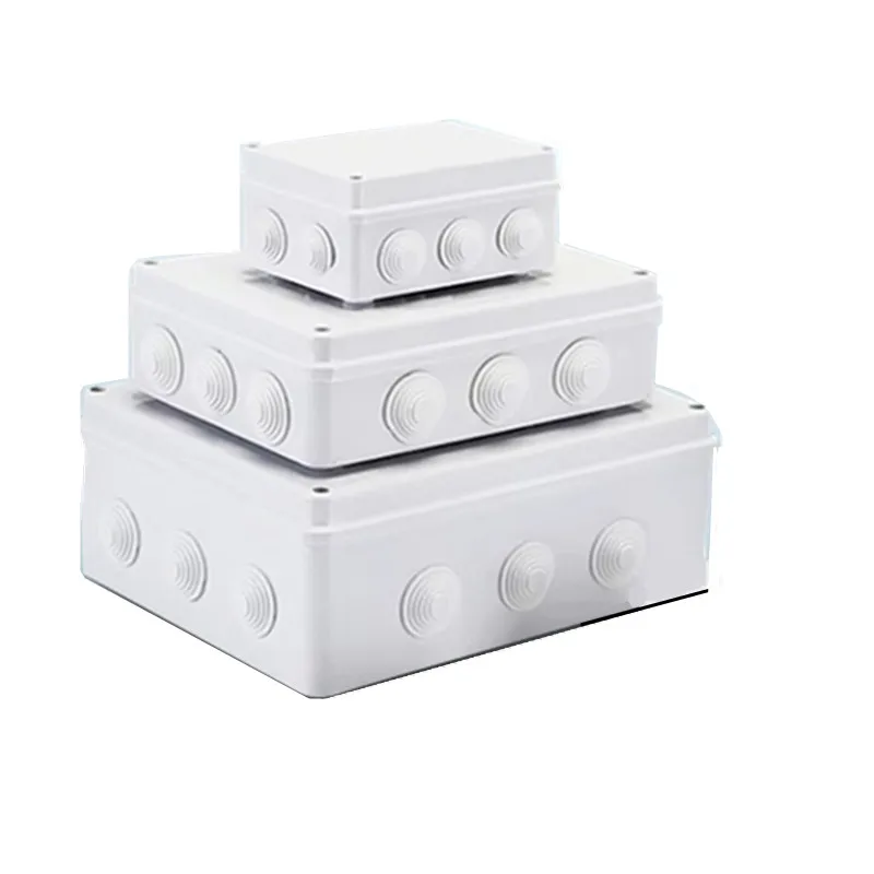 RA  Wholesale ABS Plastic IP65 IP55 Waterproof Junction Box DIY Outdoor Electrical Connection Box Cable Branch Box