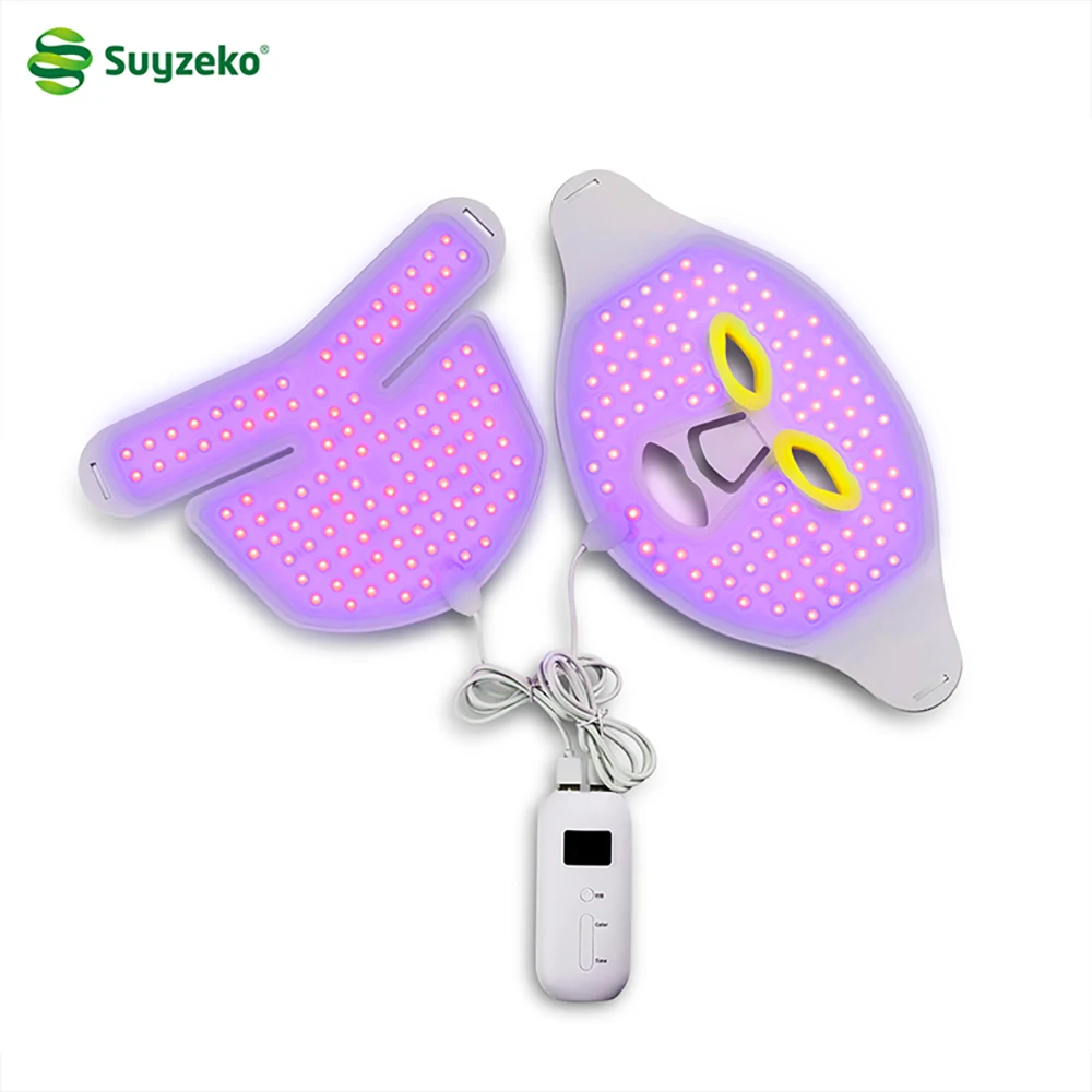 Home Use Anti Aging Wireless Silicon 7 Colors Led Light Therapy Skin Rejuvenation Facial Mask