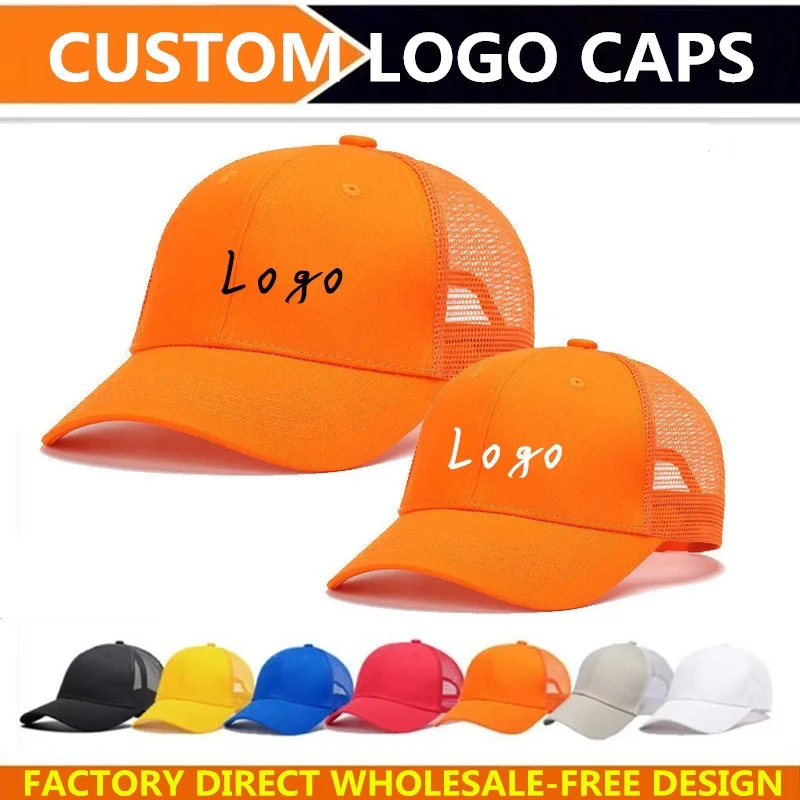 

Adult men DIY Logo Leisure sports snapback hats Mesh hat Custom trucker caps Baseball hats for women Casquette gorros