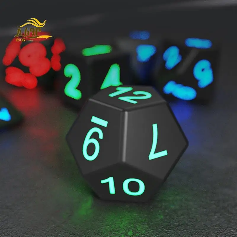 

A69P-электронные кубики, светящиеся кубики DND, многогранные кубики, настольная игра, развлекательная игрушка для вечеринок