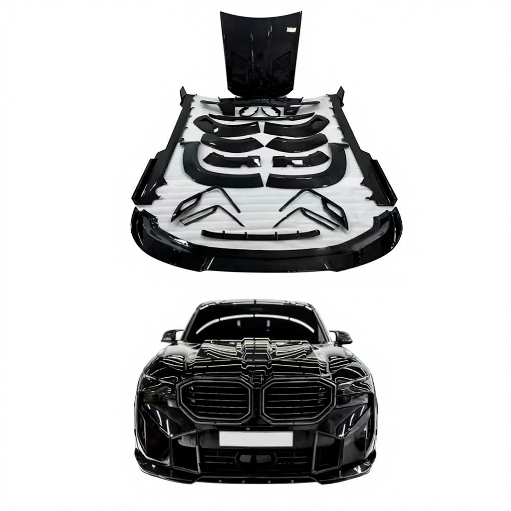 For XM Modified Carbon Fiber Front Bumper,Body Kit,Front Grille Front and Rear Spoiler Diffuser Fender,Car Bumper,diffuser