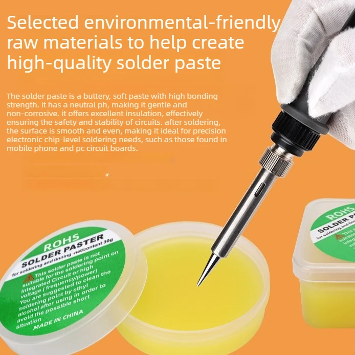 30g 50g 100gNew Solder Flux Paste for Lead-Free Electronics No-clean Rosin Soldering Rosin Flux DIY Soldering