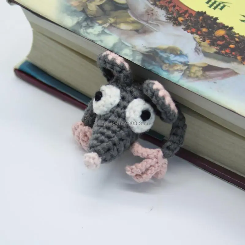 Marcadores página feitos à mão crochê para crianças, presente aniversário, leitor, amante livros