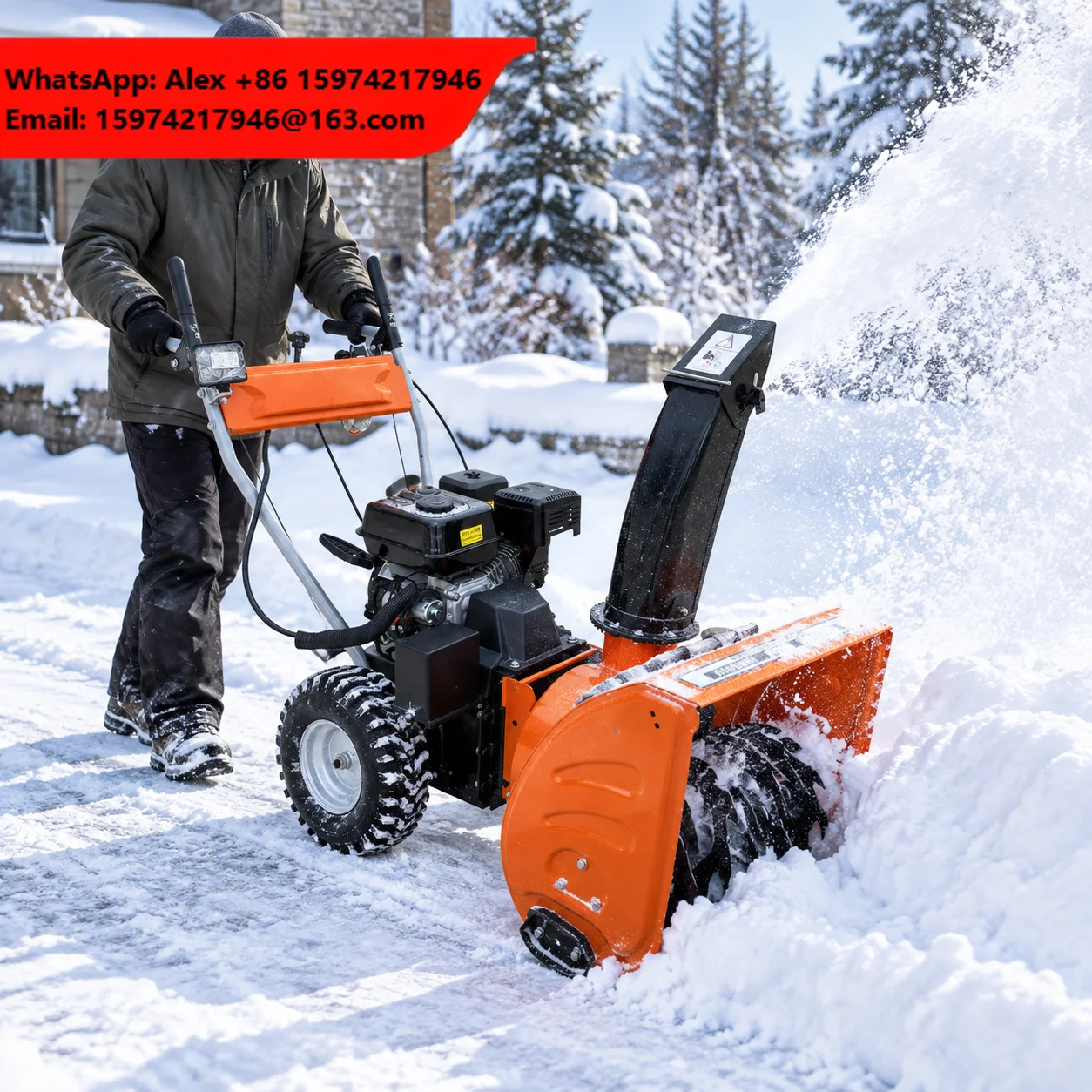 Gas Snow Blower Machine Self Propelled Snow Thrower For Efficient Winter Snow Removal
