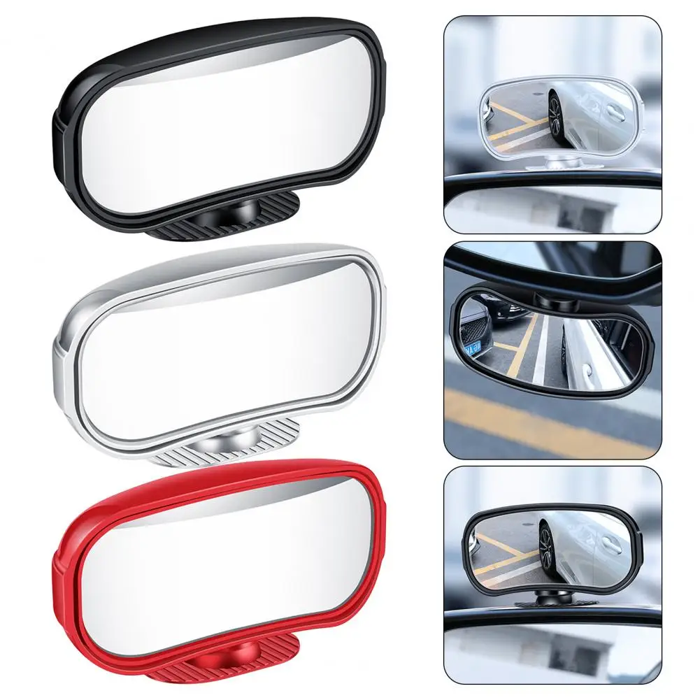 Rectangular Car Blind Spot Rearview Mirror Adjustable Angle Vision Safety Mirror Auto Convex Wide Angle Side Rearview Mirror