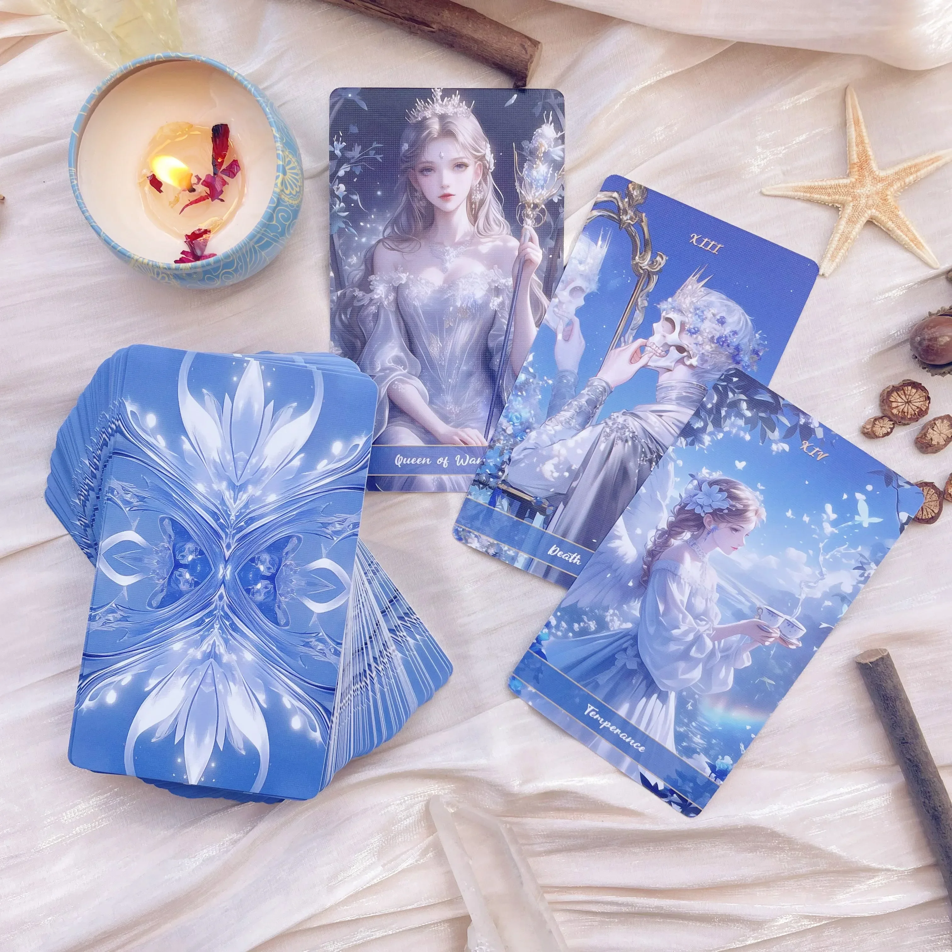 Original New Genuine Professional Crystal Love Tarot Deck Oracles Deck Beginner Tarot Cards English Spanish Russian Women Gift