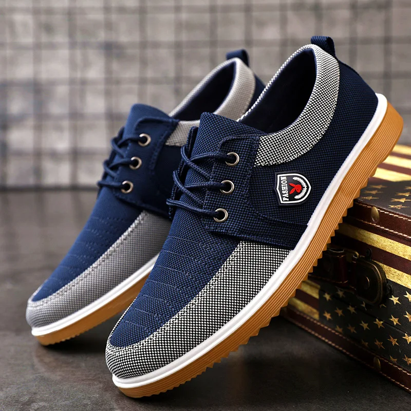 Men Casual Shoes Breathable Canvas Shoes Soft Espadrilles for Men Loafers Sneakers Comfort Driving Footwear tenis masculino