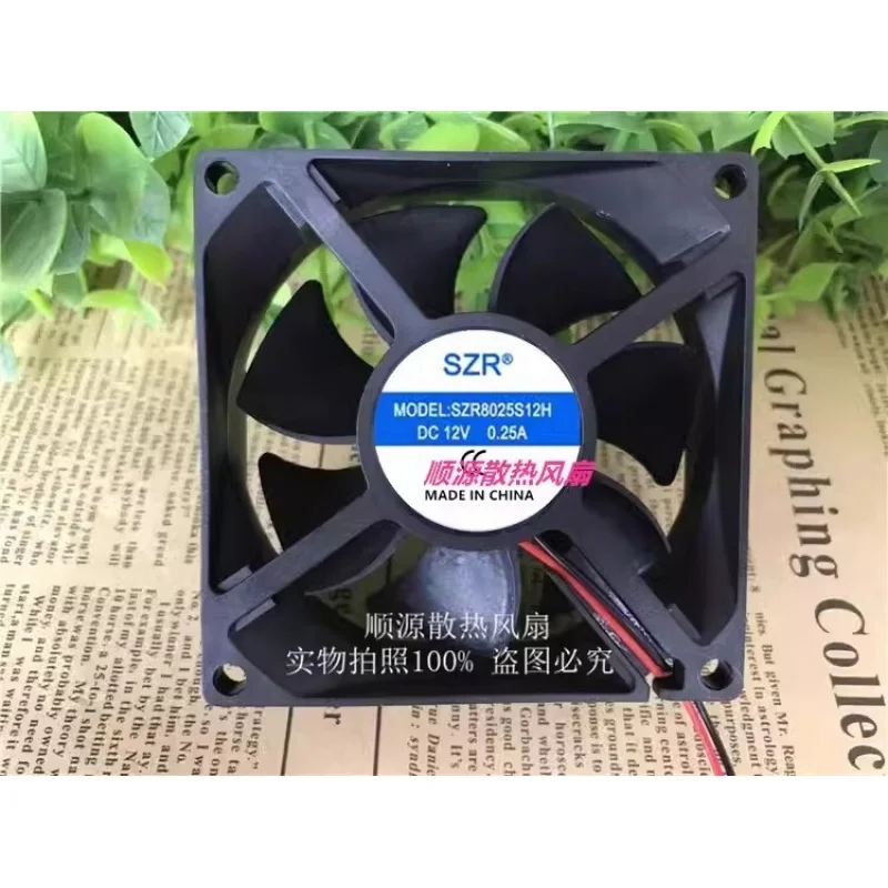 qx-1pcs-para-szr8025s12h-dc12v-025a-ventilador-de-resfriamento-de-2-fios