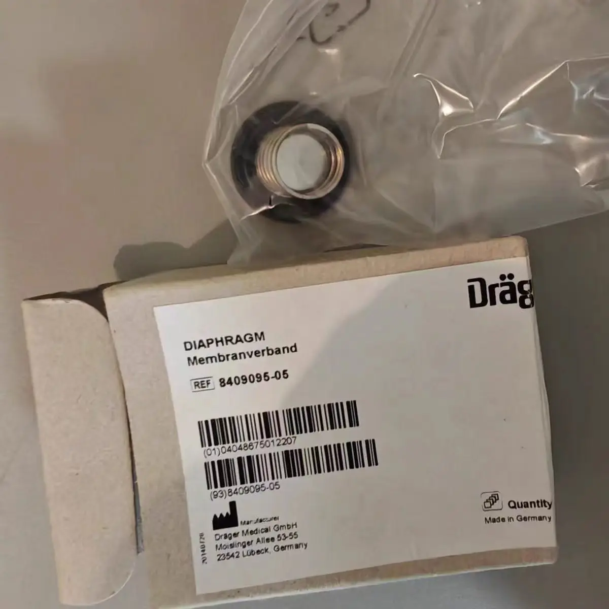 Dra ger circuit check valve MK03459 new original