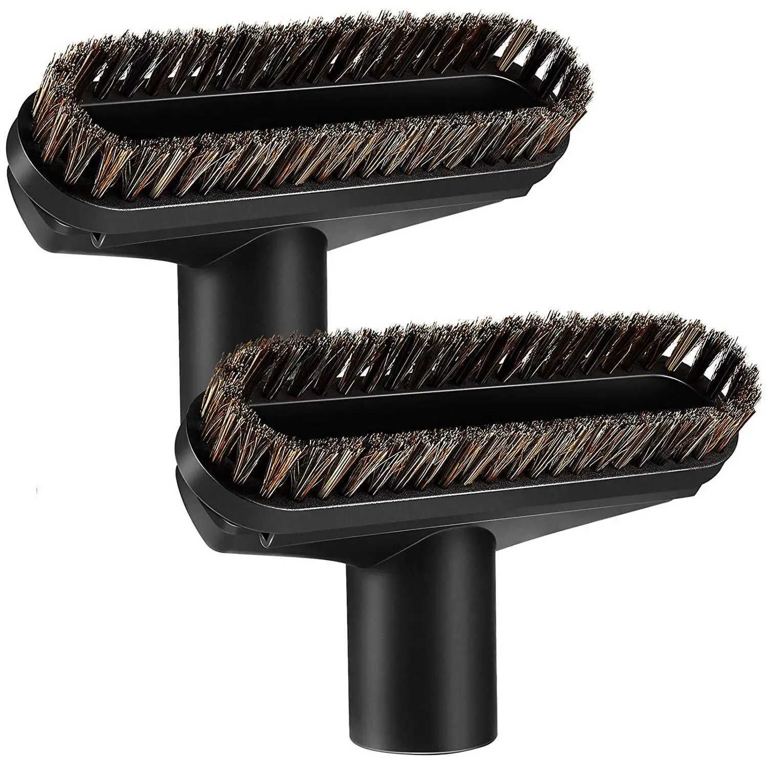 ABLU-2 Pcs 1.25 Inch Square Horse Hair Dust Brush Dust Tool Dust Care Soft Bristle Cleaner Vacuum Brush Attachment 1-1/4 Inch