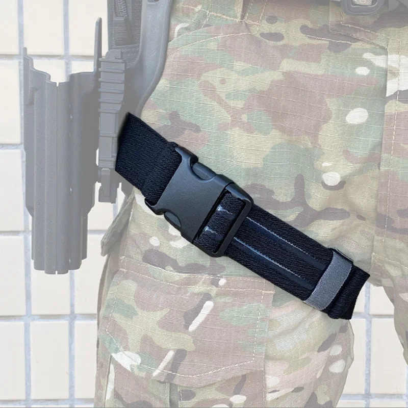 Taktis Drop kaki sarung pistol pengganti tali Non-slip Neoprene nilon Glock untuk sabuk berburu aksesoris gigi