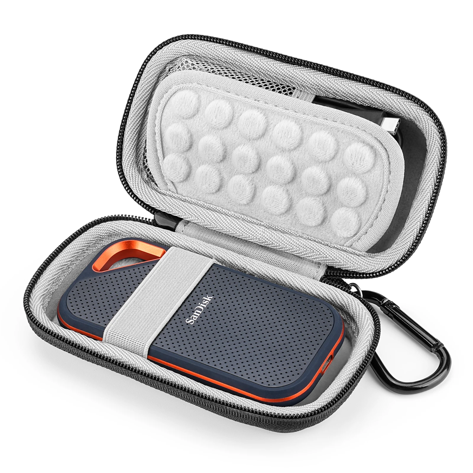 Hard Case for Universal MP3/MP4/SanDisk Extreme Pro/SanDisk Extreme Portable External SSD 1TB/2TB/4TB, Travel Cover Storage Bag