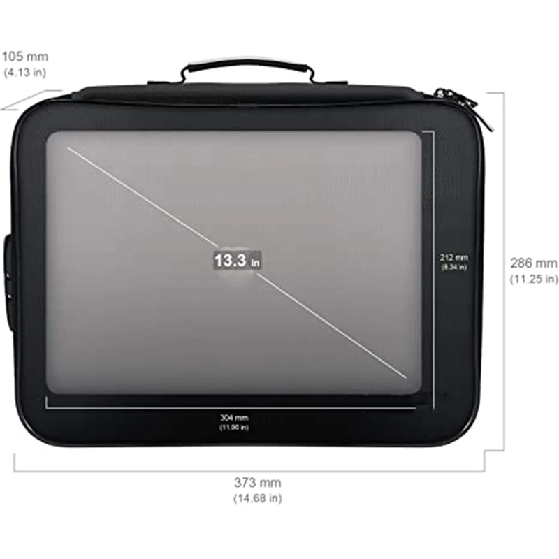 Fireproof Document Bag com Lock,Zipper Code Lock, Adequado para Passaportes, Dinheiro, Valuables