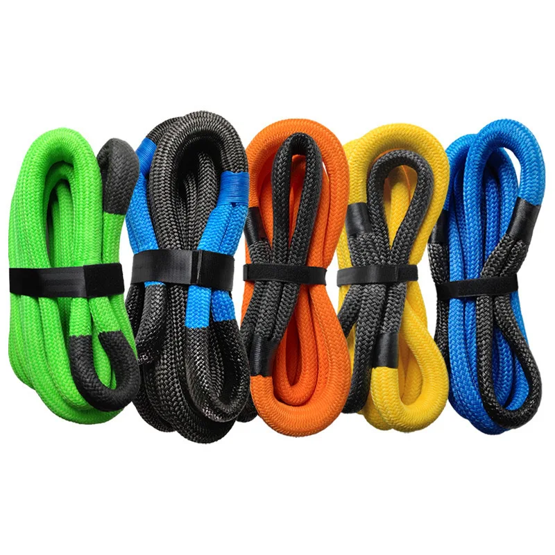 12T Kinetic Recovery Rope 22MM 9M Heavy Duty Kinetic Tow Rope for Offroad Car Jeep SUV UTV ATV Outdoor Cross-Country Rescue